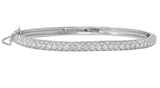 Tiffany & Co. 5.00 CTW Round Brilliant Diamond Platinum Bangle Bracelet - Wilson's Estate Jewelry