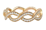 Tiffany & Co. .55CTW Diamond & 14K Rose Gold Eternity Band Ring Wilson's Estate Jewelry