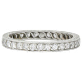 Tiffany & Co. Art Deco 0.64 CTW Diamond And Platinum Eternity Band Wilson's Estate Jewelry