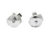 Tiffany & Co. Contemporary 0.30 CTW Diamond Platinum Cruciform Earrings Wilson's Estate Jewelry