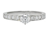 Tiffany & Co. Contemporary 0.48 CTW Diamond Platinum Engagement Ring - Wilson's Estate Jewelry
