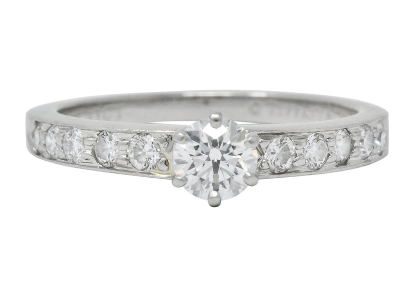 Tiffany & Co. Contemporary 0.48 CTW Diamond Platinum Engagement Ring - Wilson's Estate Jewelry