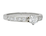 Tiffany & Co. Contemporary 0.48 CTW Diamond Platinum Engagement Ring - Wilson's Estate Jewelry