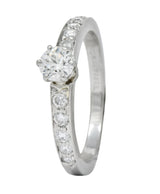 Tiffany & Co. Contemporary 0.48 CTW Diamond Platinum Engagement Ring - Wilson's Estate Jewelry
