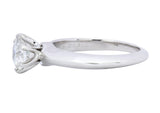 Tiffany & Co. Contemporary 0.81 CTW Diamond Platinum Solitaire Engagement Ring GIA - Wilson's Estate Jewelry