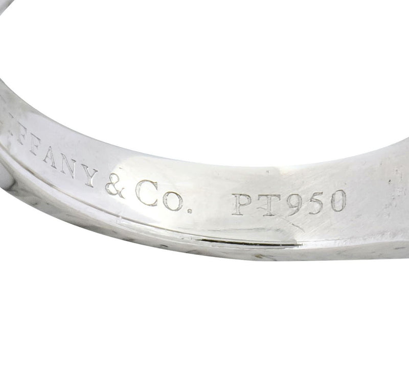 Tiffany & Co. Contemporary 0.81 CTW Diamond Platinum Solitaire Engagement Ring GIA - Wilson's Estate Jewelry