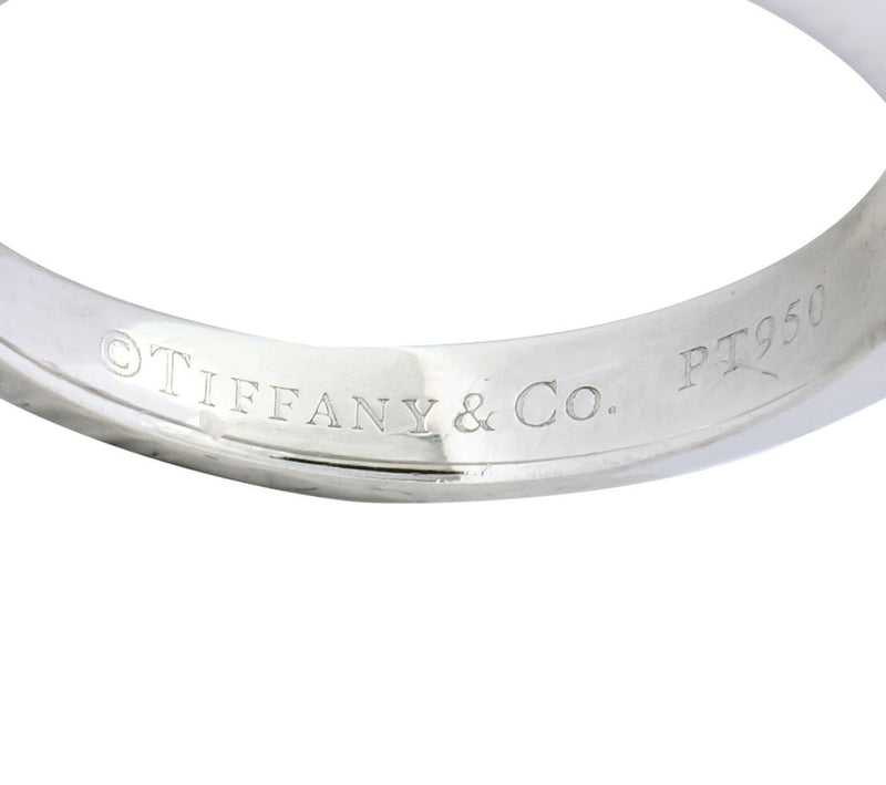 Tiffany & Co. Contemporary 0.81 CTW Diamond Platinum Solitaire Engagement Ring GIA - Wilson's Estate Jewelry