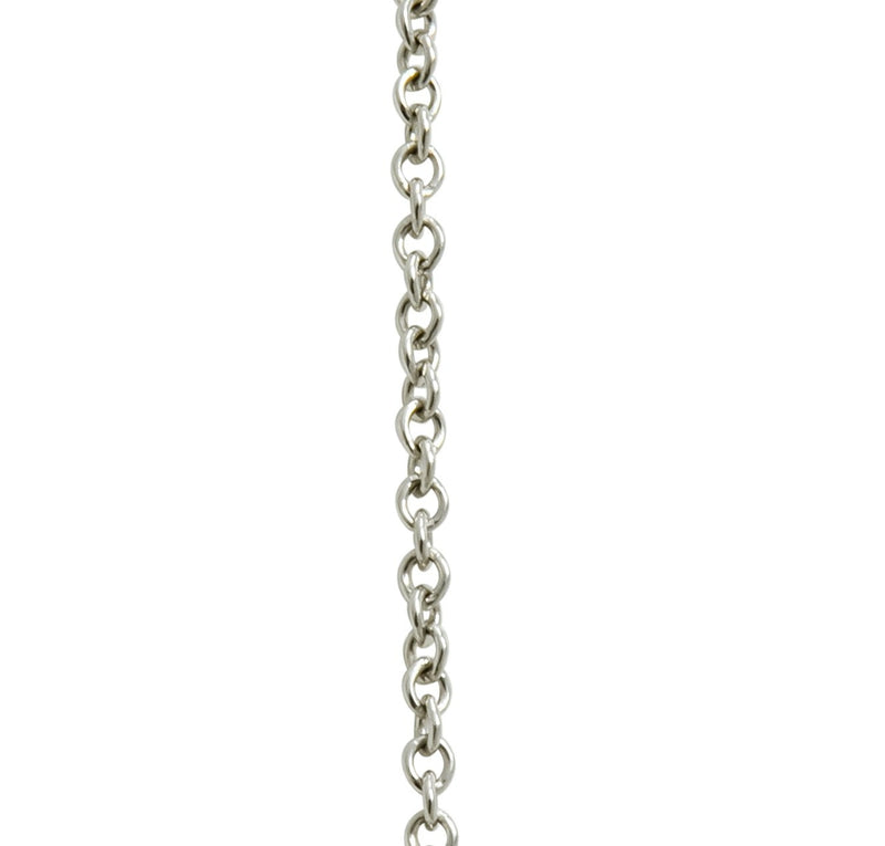 Tiffany & Co. Contemporary 0.95 CTW Sapphire Platinum Star Drop Necklace - Wilson's Estate Jewelry