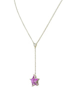 Tiffany & Co. Contemporary 0.95 CTW Sapphire Platinum Star Drop Necklace - Wilson's Estate Jewelry