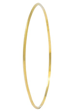 Tiffany & Co. Contemporary 14 Karat Gold Knife Edge Bangle Bracelet Wilson's Antique & Estate Jewelry