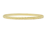 Tiffany & Co. Vintage 14 Karat Gold Ribbed Bangle Bracelet Wilson's Estate Jewelry