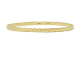 Tiffany & Co. Vintage 14 Karat Gold Ribbed Bangle Bracelet Wilson's Estate Jewelry