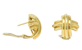Tiffany & Co. Contemporary 18 Karat Gold X Earrings Wilson's Estate Jewelry