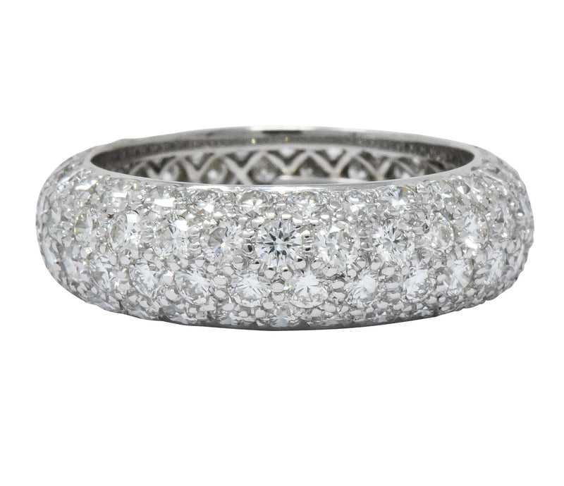 Tiffany & Co. Contemporary 3.00 CTW Diamond Platinum Etoile Eternity Band Ring - Wilson's Estate Jewelry