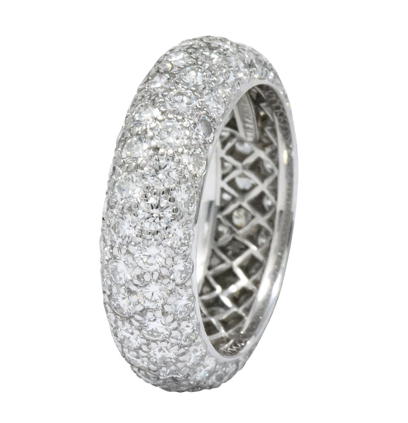 Tiffany & Co. Contemporary 3.00 CTW Diamond Platinum Etoile Eternity Band Ring - Wilson's Estate Jewelry