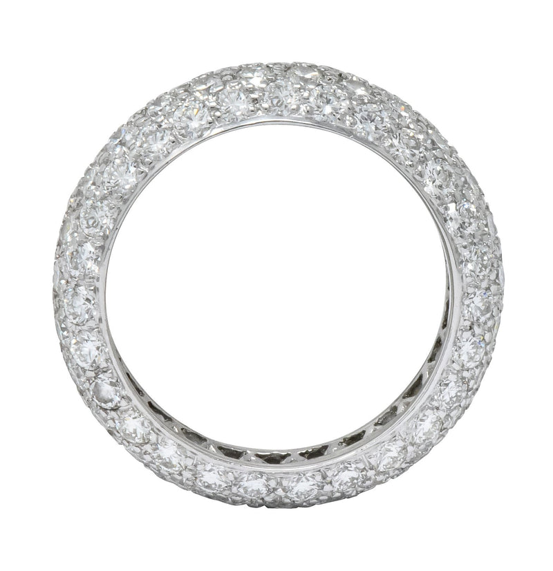 Tiffany & Co. Contemporary 3.00 CTW Diamond Platinum Etoile Eternity Band Ring - Wilson's Estate Jewelry