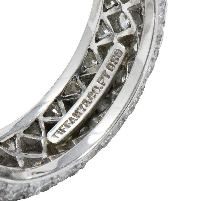 Tiffany & Co. Contemporary 3.00 CTW Diamond Platinum Etoile Eternity Band Ring - Wilson's Estate Jewelry