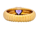 Tiffany & Co. Contemporary Amethyst Heart 18 Karat Gold Ring - Wilson's Estate Jewelry