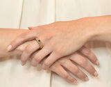 Tiffany & Co. Contemporary Amethyst Heart 18 Karat Gold Ring - Wilson's Estate Jewelry