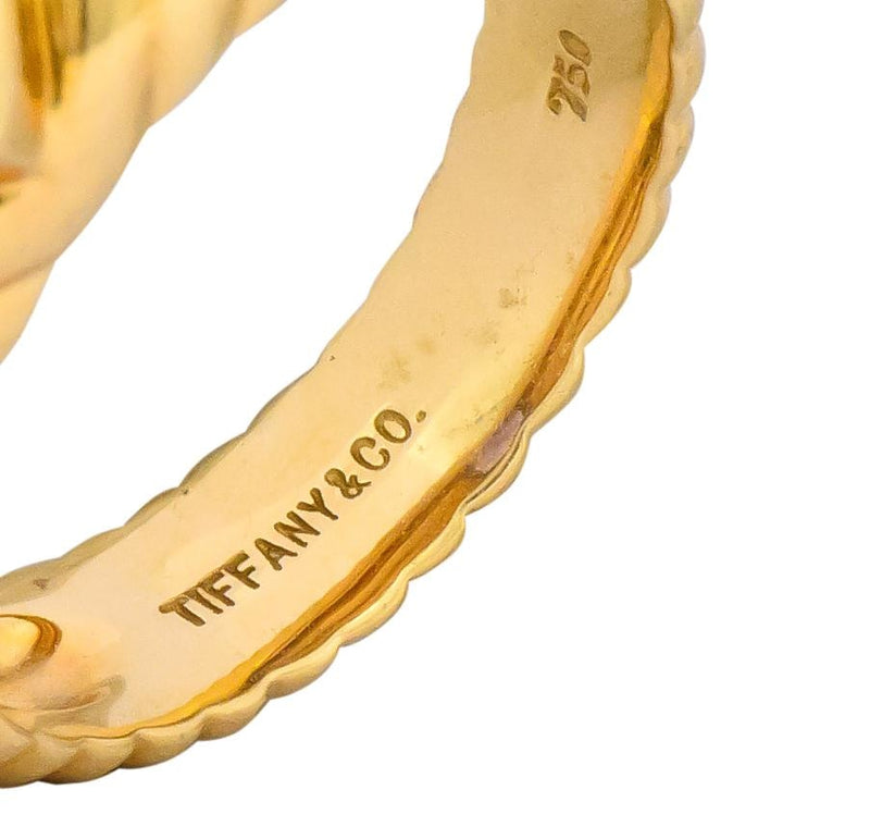 Tiffany & Co. Contemporary Amethyst Heart 18 Karat Gold Ring - Wilson's Estate Jewelry