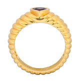 Tiffany & Co. Contemporary Amethyst Heart 18 Karat Gold Ring - Wilson's Estate Jewelry