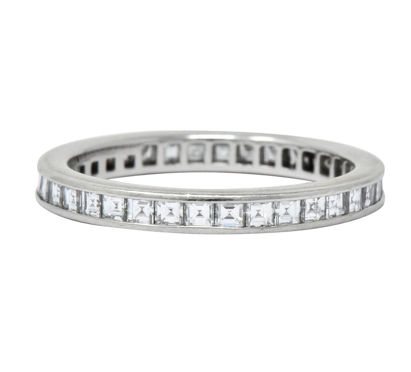 Tiffany & Co. Contemporary British 1.50 CTW Diamond Platinum Eternity Band Ring - Wilson's Estate Jewelry