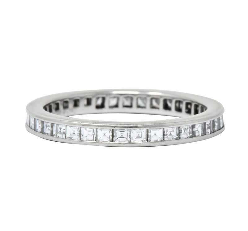 Tiffany & Co. Contemporary British 1.50 CTW Diamond Platinum Eternity Band Ring - Wilson's Estate Jewelry