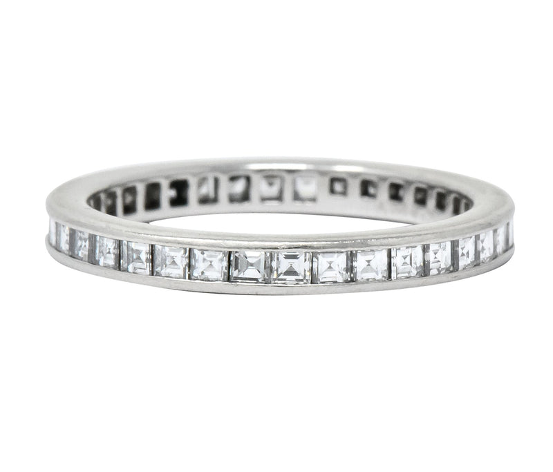 Tiffany & Co. Contemporary British 1.50 CTW Diamond Platinum Eternity Band Ring - Wilson's Estate Jewelry