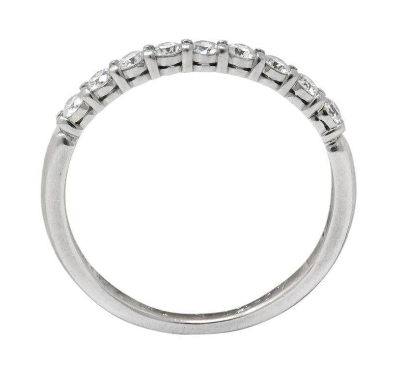 Tiffany & Co. Contemporary Diamond Platinum Band Ring - Wilson's Estate Jewelry
