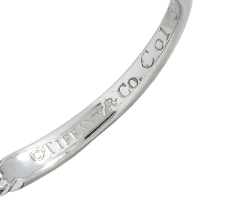 Tiffany & Co. Contemporary Diamond Platinum Band Ring - Wilson's Estate Jewelry