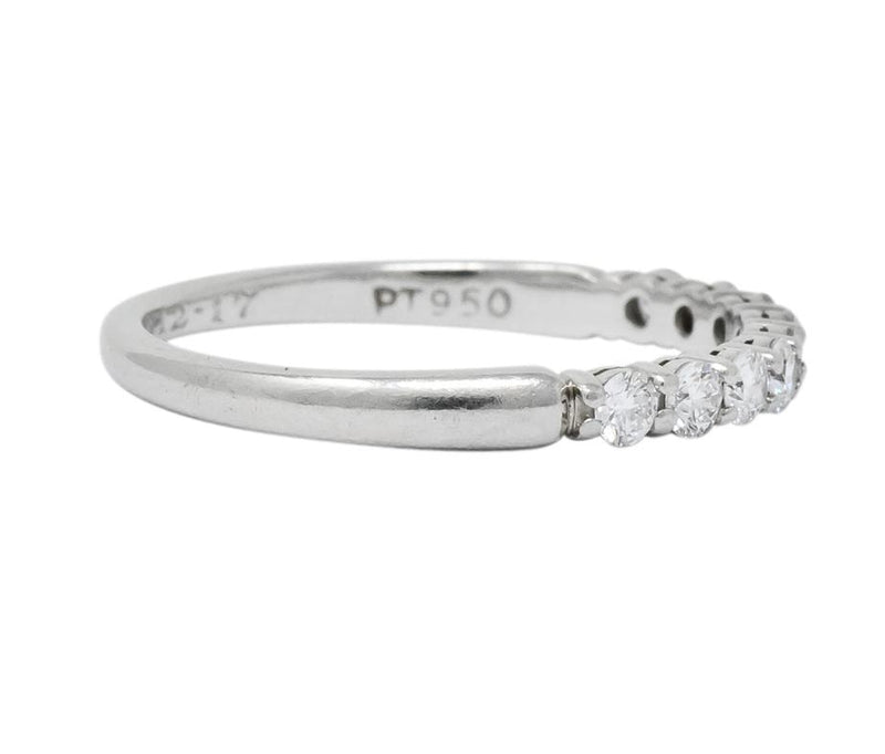 Tiffany & Co. Contemporary Diamond Platinum Band Ring - Wilson's Estate Jewelry