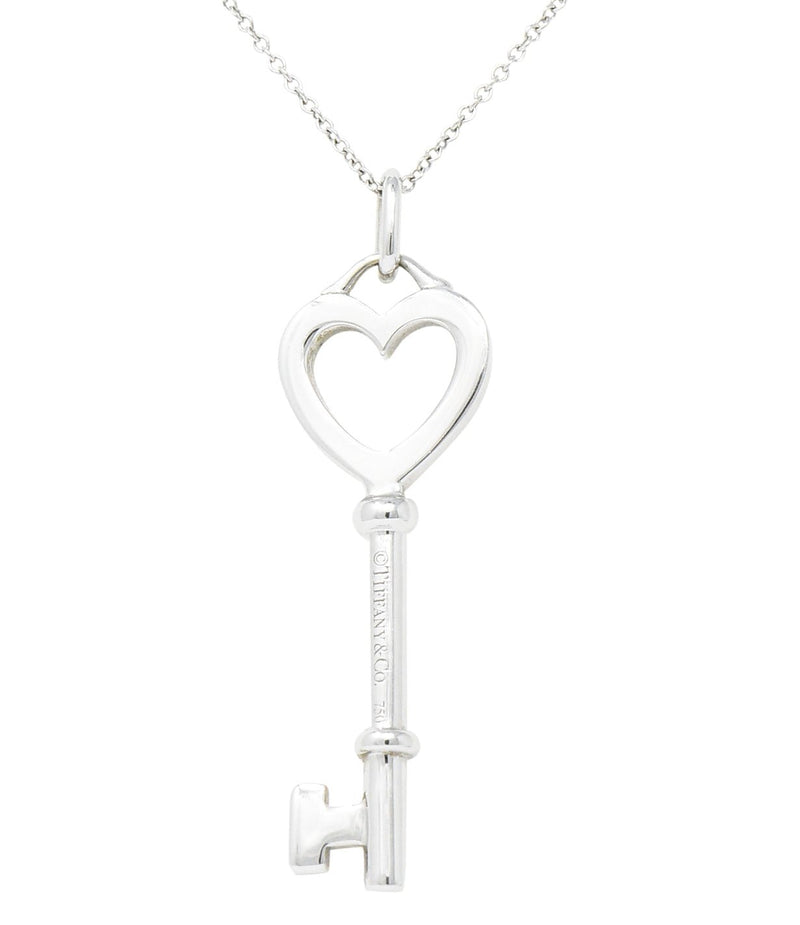 Tiffany & Co. Return to Tiffany Small Sterling Silver Diamond Blue Double  Heart Tag Pendant Necklace (Fine Jewelry and Watches,Fine Necklaces)  IFCHIC.COM