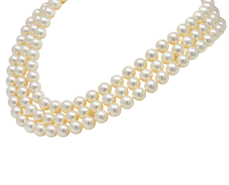 Ziegfeld Collection Pearl Necklace with a Silver Clasp, 5-6 mm | Tiffany &  Co.