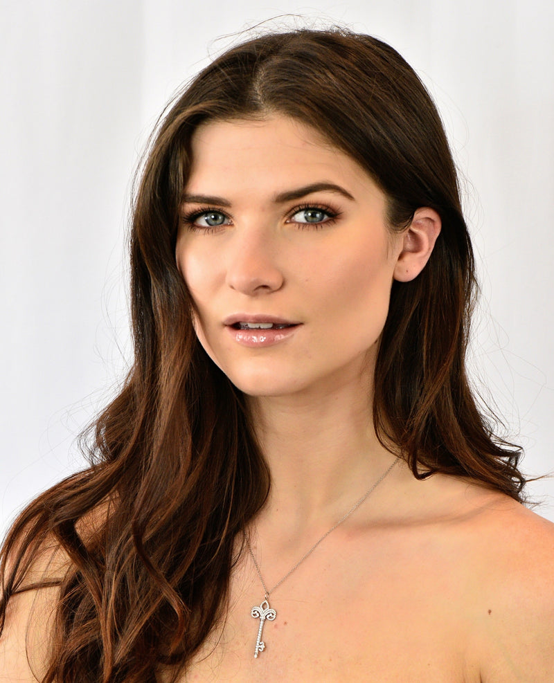 Tiffany fleur de lis key pendant Clearance