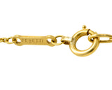 Tiffany & Co Elsa Peretti 18 Karat Gold Open Heart Necklace - Wilson's Estate Jewelry
