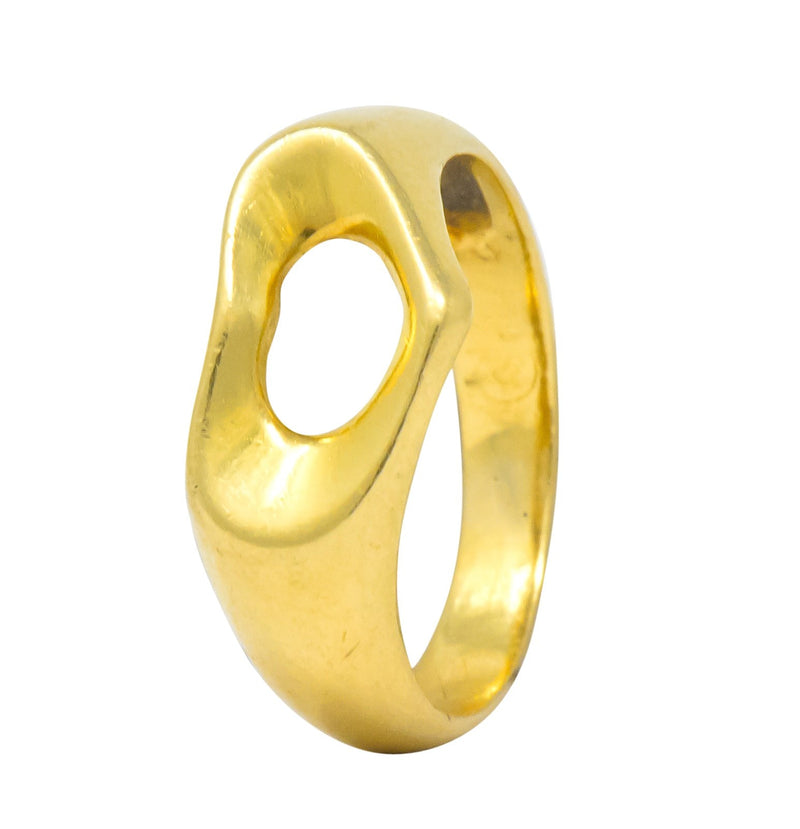Tiffany & Co. Elsa Peretti 18 Karat Gold Open Heart Ring - Wilson's Estate Jewelry