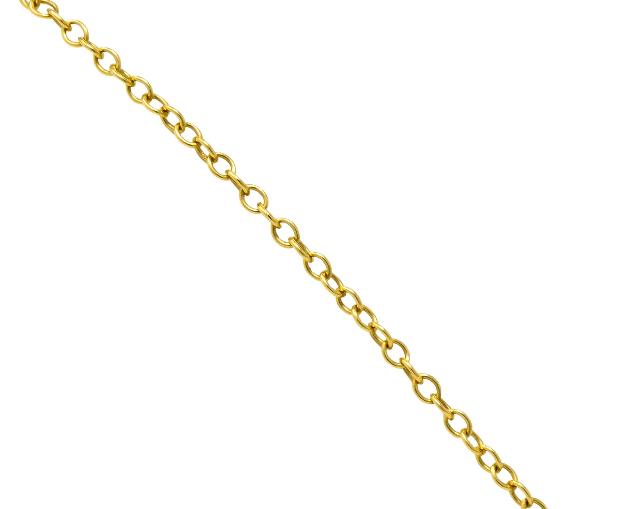 Tiffany & Co. Elsa Peretti Bean Design 18 Karat Gold Necklace - Wilson's Estate Jewelry