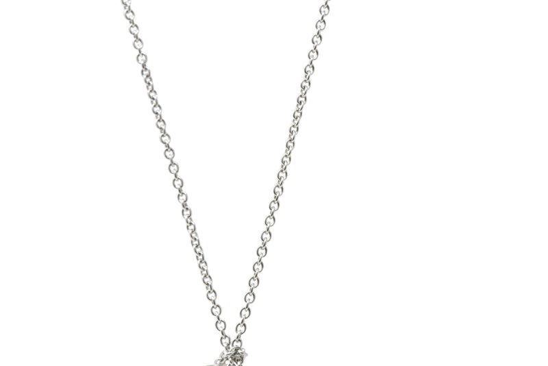 Tiffany & Co. Elsa Peretti Crystal & Platinum Full Moon Necklace Wilson's Estate Jewelry