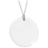 Tiffany & Co. Elsa Peretti Crystal & Platinum Full Moon Necklace Wilson's Estate Jewelry