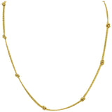 Tiffany & Co. Germany Retro 18 Karat Gold Woven Knot Necklace Wilson's Estate Jewelry