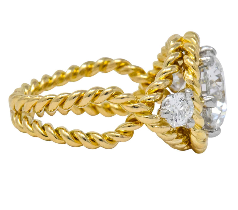 $35K Tiffany Co 1.29ct VVS1 Embrace Platinum Halo Round Diamond Engagement  Ring | eBay