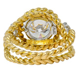 Tiffany & Co. Jean Schlumberger 2.50 CTW Diamond Platinum 18 Karat Gold Engagement Ring GIA - Wilson's Estate Jewelry
