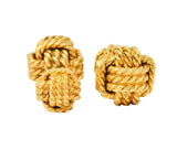 Tiffany & Co. Larter & Sons Mid-Century 14 Karat Gold Men's Knot Cufflinks - Wilson's Estate Jewelry