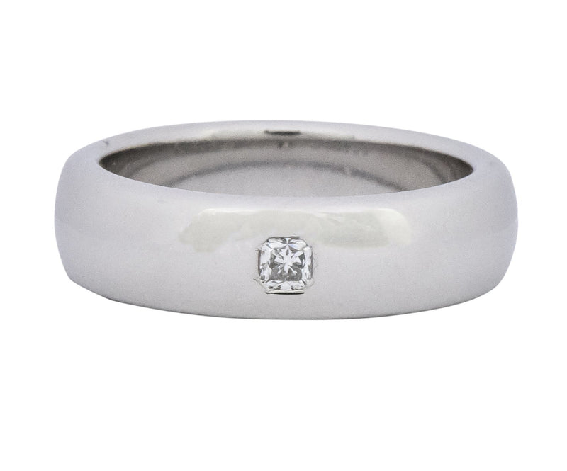 Tiffany & Co. Lucida Diamond Platinum Unisex Band Ring - Wilson's Estate Jewelry