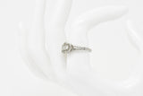 Tiffany & Co. Old European Diamond Platinum Panel Alternative Engagement Ring Wilson's Estate Jewelry