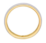 Tiffany & Co. Platinum 18 Karat Gold Two-Tone Wedding Band Unisex Stacking Ring - Wilson's Estate Jewelry