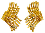 Tiffany & Co. Schlumberger 18 Karat Gold Strand Ear-Clip Earrings - Wilson's Estate Jewelry