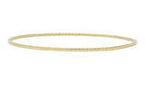 Tiffany & Co. Stackable 14 Karat Gold Ridged Bangle Bracelet Wilson's Estate Jewelry