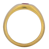 Tiffany & Co. Victorian 0.95 CTW Ruby 18 Karat Gold Unisex Ring Wilson's Estate Jewelry