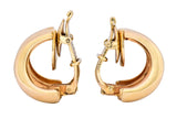 Tiffany & Co. Vintage 14 Karat Gold J Hoop Ear-Clip Earrings - Wilson's Estate Jewelry